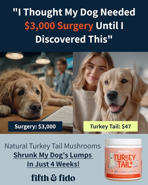 A split-screen, high-contrast ad showcasing a medical bill versus a cost-effective supplement solution, targeting pet owners with a value-based before-and-after narrative.